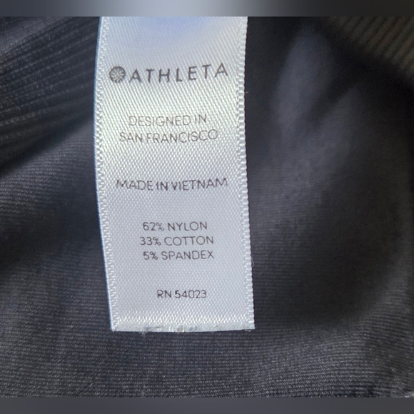 Athleta Women's Malabar Zip Up Hooded Jacket Navy Blue Size Large Pockets - Picture 10 of 11